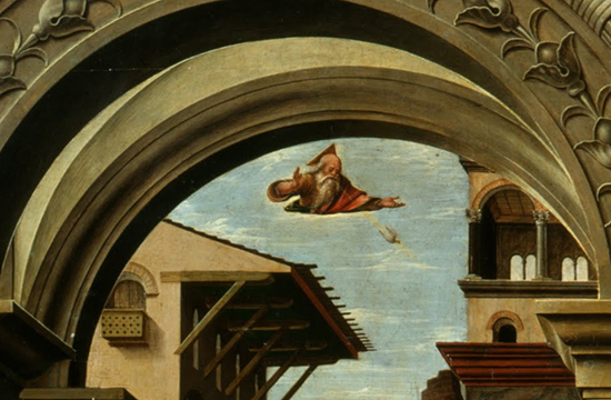 Francesco del Cossa, Annunciation, detail