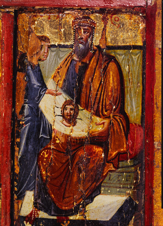Abgar of Edessa receiving the Mandylion from Thaddeus