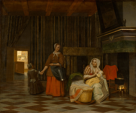 de Hooch Woman with Child and Serving Maid, Kunsthistorisches Museum, Vienna