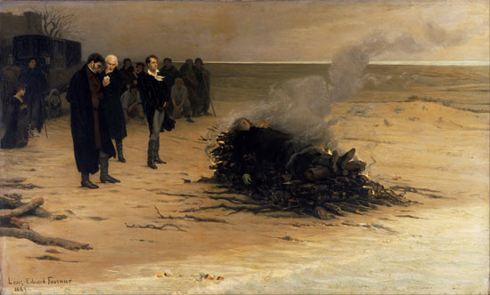 Funeral of Shelley, Fournier
