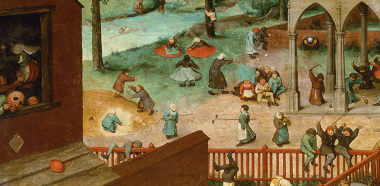 Pieter Bruegel, Children's Games, detail
