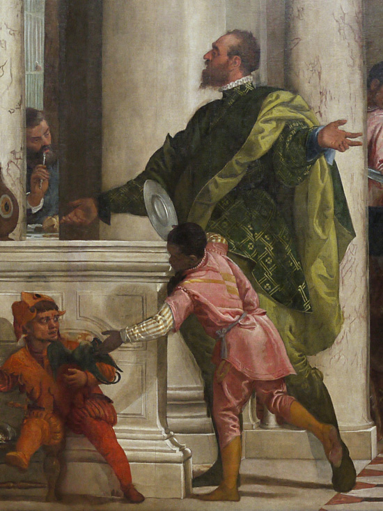Feast in the House of Levi, Paolo Veronese, Jester