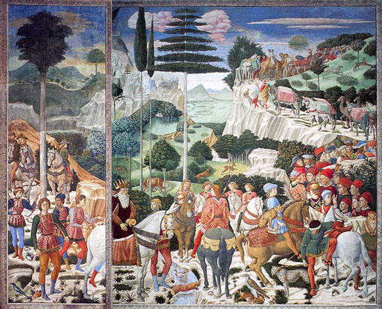 Procession of the Magi, Benozzo Gozzoli