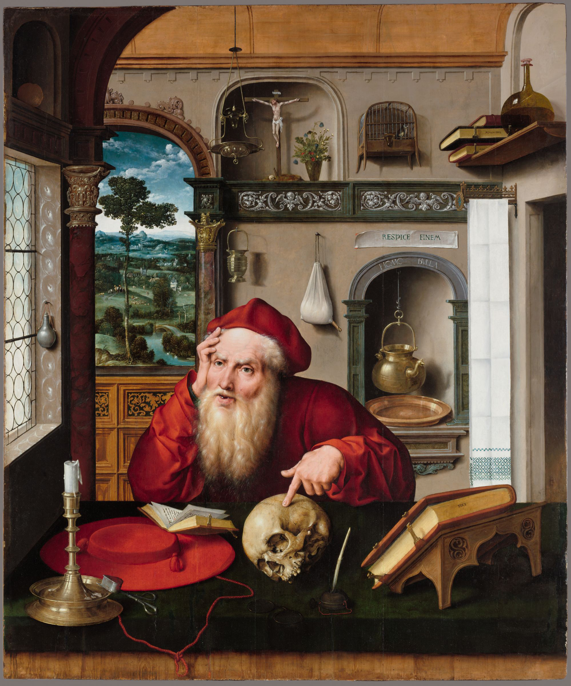 Joos van Cleve, St. Jerome in his Study