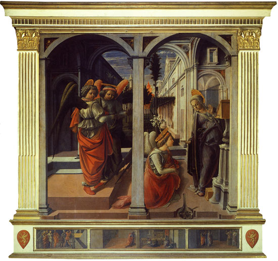 San Lorenzo Annunciation, Filippo Lippi
