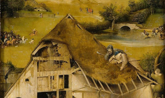 Hieronymus Bosch, Adoration of the Magi, detail