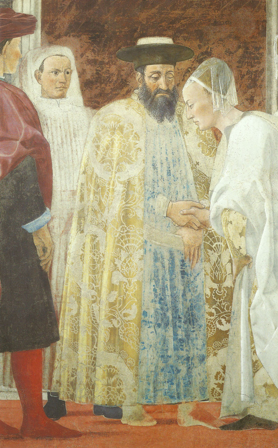 Piero della Francesca, Legend of the True Cross, Meeting of Solomon and the Queen of Sheba