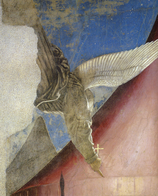 Piero della Francesca, Legend of the True Cross, Dream of Constantine, detail